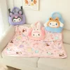 The hand-held, storable nap knee blanket, Japanese-style cute cartoon animal air conditioning blanket, student office nap blanket, hand-held, one-piece blanket, 100*150cm Specification image